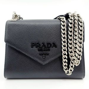 Monochrome Prada Purse - Black